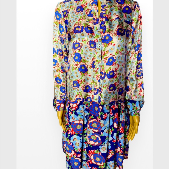 Sandro Paris Kimberly Floral Drop
Waist Shirt Dress 36 (S /4) - Picture 8 of 13